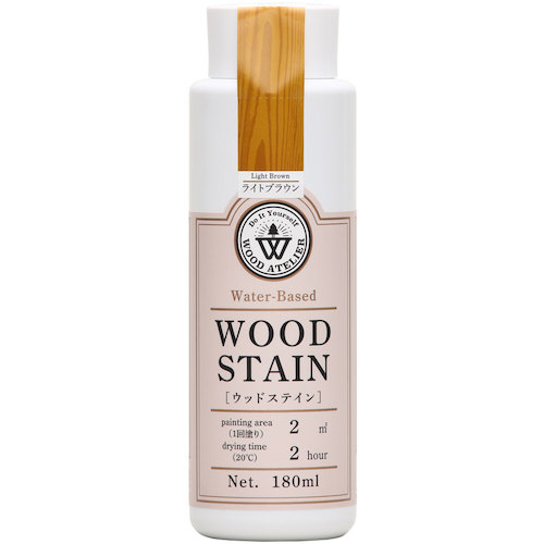 和信ペイント　Ｗｏｏｄ　Ａｔｅｌｉｅｒ　ウッドステイン　ＷＳ－１０　ライトブラウン　１８０ｍｌ　【20個】　【品番：800660】
