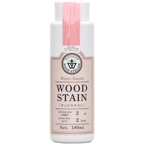 和信ペイント　Ｗｏｏｄ　Ａｔｅｌｉｅｒ　ウッドステイン　ＷＳ－２５　コーラルレッド　１８０ｍｌ　【20個】　【品番：800675】