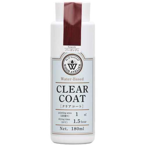 和信ペイント　Ｗｏｏｄ　Ａｔｅｌｉｅｒ　クリアコート　ＣＣ－０９　バーガンディ　１８０ｍｌ　【20個】　【品番：800739】