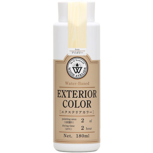 和信ペイント　Ｗｏｏｄ　Ａｔｅｌｉｅｒ　エクステリアカラー　ＥＣ－０２　アイボリー　１８０ｍｌ　【20個】　【品番：800792】