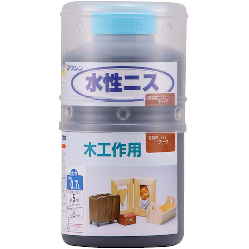 和信ペイント　水性ニス　チーク　　０．７Ｌ　【12個】　【品番：911203】