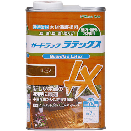 和信ペイント　ガードラックラテックス　オリーブ　０．７ｋｇ　【10個】　【品番：911507】