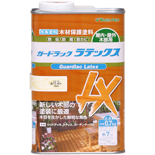 和信ペイント　ガードラックラテックス　ホワイト　０．７ｋｇ　【10個】　【品番：911512】
