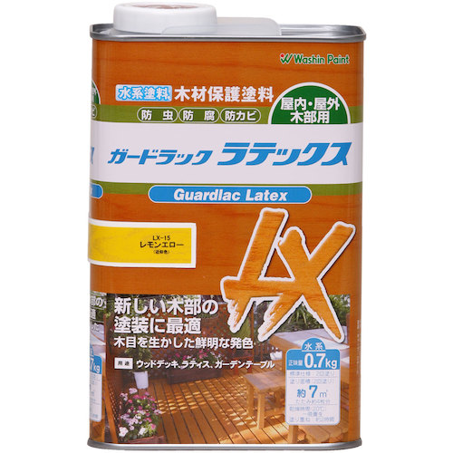 和信ペイント　ガードラックラテックス　レモンイエロー　０．７ｋｇ　【10個】　【品番：911515】