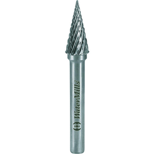 ウォーターミルズ（WATERMILLS）　ＷＭノンコート超硬ロータリーバー　タイプＭ　φ１２ｘ２５、６ｍｍ軸　【品番：WMM6120L2565】