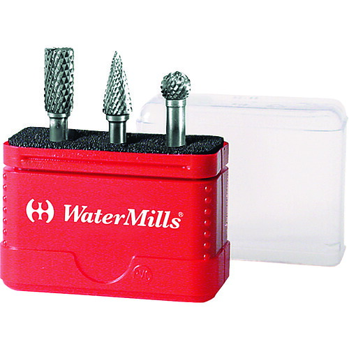 ウォーターミルズ（WATERMILLS） ＷＭノン厚地の外套超硬ロータリーバーセット ６粍軸 ミニボックス席３本組 【品番：WMTCMSET3】
