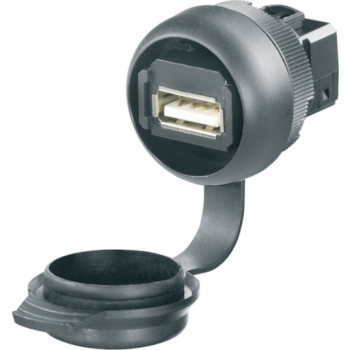 日本ワイドミュラー（weidmuller）　パネルマウントサービスインターフェース　ＵＳＢ２．０　Ａ－Ａ　【10個】　【品番：1018840000】