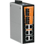 【別途送料あり】日本ワイドミュラー（weidmuller）　ワイドミュラー　ＩＥ&minus;ＳＷ　産業用スイッチングＨＵＢ　８ポート　ＲＪ４５（６ポート）　ＳＣシングルモード（２ポート）　【品番：1241020000】｜住設プロ　店