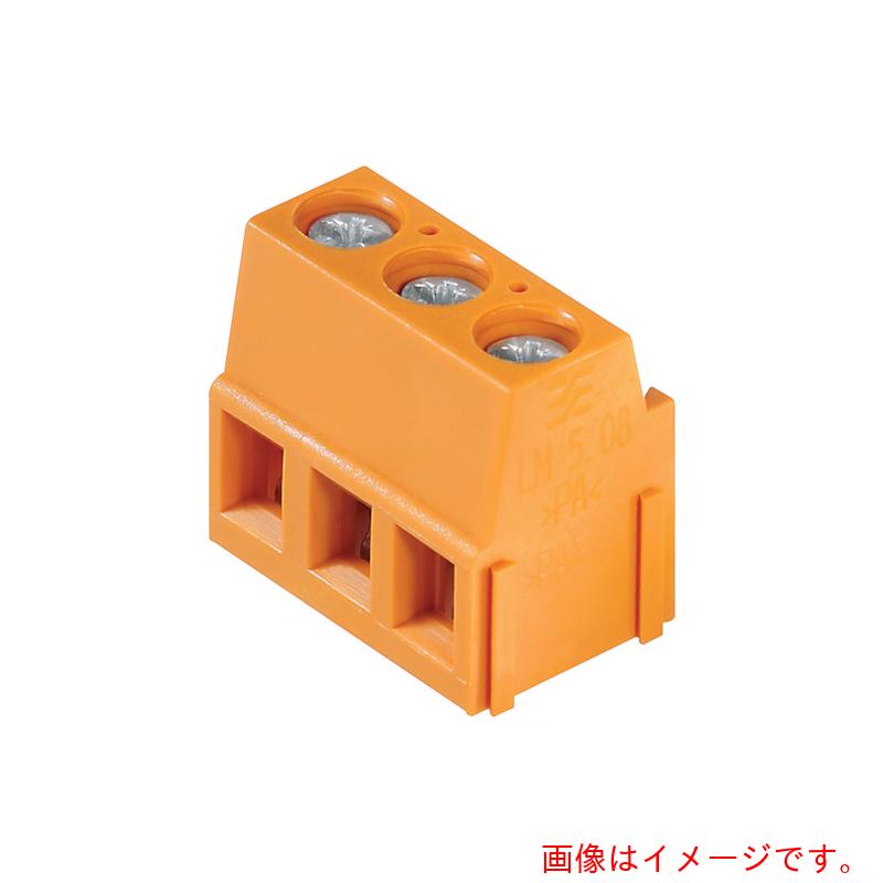 日本ワイドミュラー（weidmuller）　ＰＣＢ端子台（ＬＭシリーズ）　ピッチ５．００ｍｍ　３極　ネジクランプ式　９０度　【500個】　【品番：1715310000】 37,945円