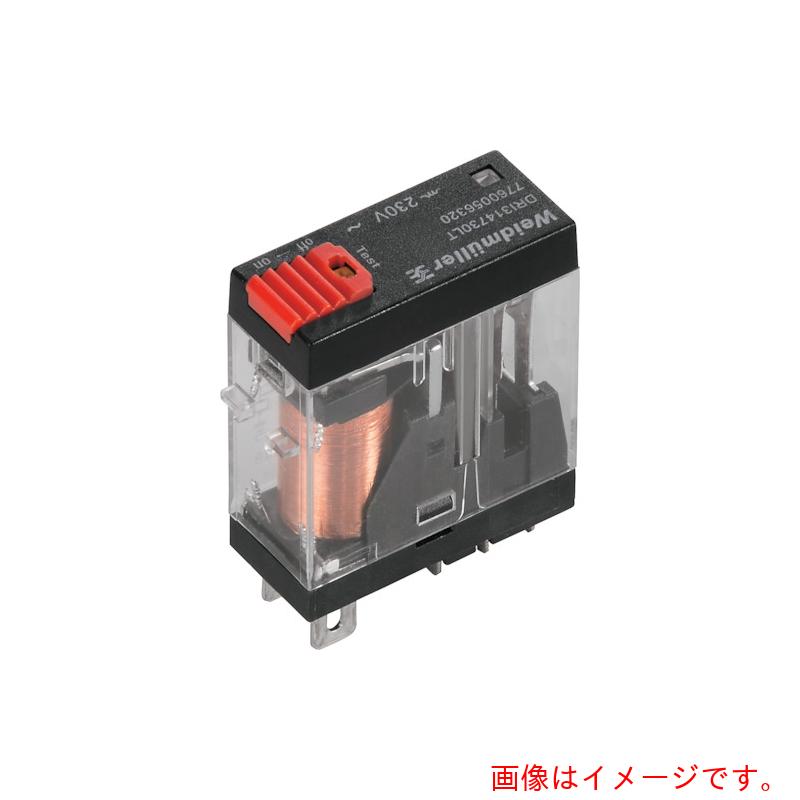 日本ワイドミュラー（weidmuller）　リレー　ＤＲＩシリーズ　ＤＣ２４Ｖ駆動　１０Ａ　Ｃ接点　極数１　ＬＥＤ、テストボタン付き　【20個】　【品番：7760056318】