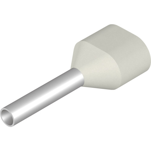 日本ワイドミュラー（weidmuller）　絶縁カバー付圧着端子　Ｈ０．５／１４　Ｗ　ツインフェルール　500個入り　【品番：9037380000】