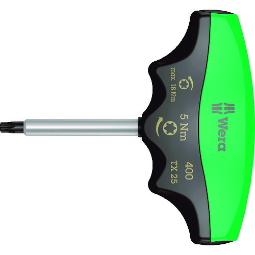 Wera 400 トルクドライバーT型 トルクスTX25 / 5.0 Nm 【品番:005091】|住設プロ 店