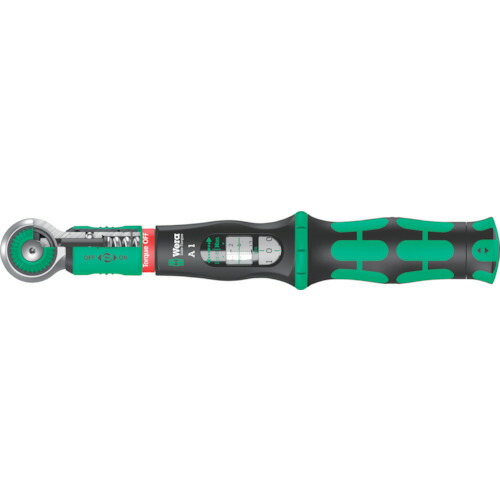 Wera 空転式トルクレンチ（プリセット型） Ａ１セーフトルク ２～１２Ｎｍ １／４ソケット用 【品番：343971】