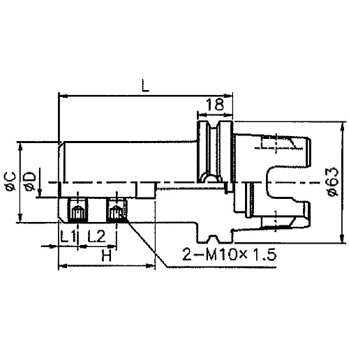 Winwell Japan　ＷＩＮＷＥＬＬ　ＫＭ６３ＸＭＺ－ＥＭ／サイドロックホルダ　【品番：KM63XMZ-EM20-60Y-D】