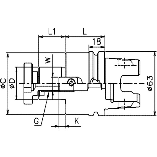 Winwell Japan ＷＩＮＷＥＬＬ ＫＭ６３ＸＭＺ－ＦＭＡ／ＦＭＣ／フェイスミルアーバー 【品番：KM63XMZ-FMC22-45Y-D】