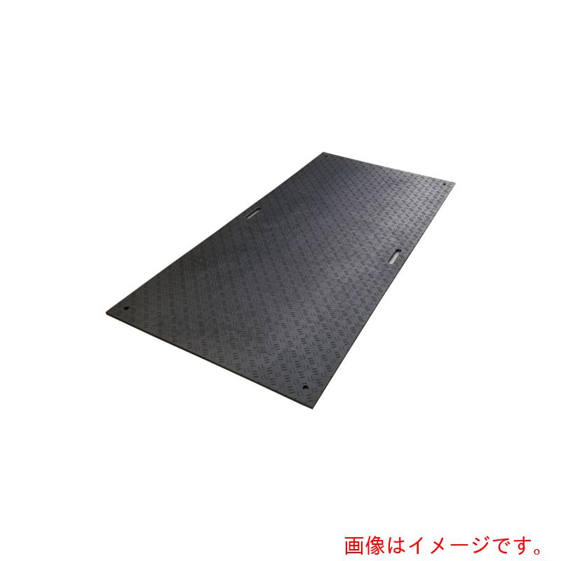 【別途送料あり】ウッドプラスチックテクノロジー　ウッドプラスチック　工事用敷板　Ｗボード　片面凸　カラー：黒　１０００ｍｍ&times;２０００ｍｍ　【品番：B1020-15-BK】｜住設プロ　店