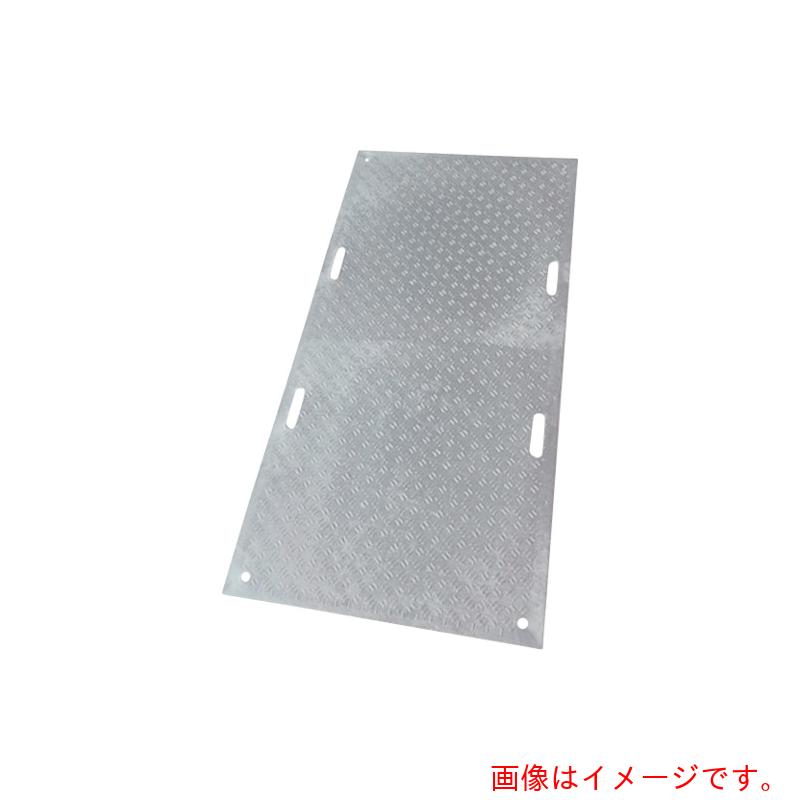 【別途送料あり】ウッドプラスチックテクノロジー　ウッドプラスチック　工事用敷板　Ｗボード　片面凸　カラー：灰　１２１９ｍｍ×２４３８ｍｍ（持ち手４）　【品番：B1224-15-GY-M4K4】 19,356円