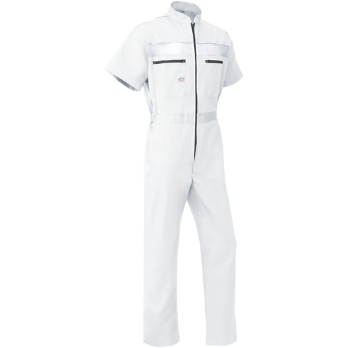 山田辰 ＡＵＴＯ－ＢＩ 半袖つなぎ服１０３０－００９ホワイト－３Ｌ 【品番：1030-009-3L】