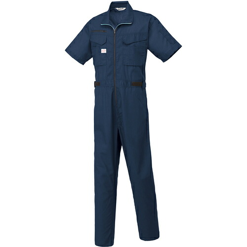 山田辰　ＡＵＴＯ－ＢＩ　半袖つなぎ服１０７０－００１ネイビーブルー－Ｓ　【品番：1070-001-S】