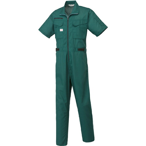 山田辰　ＡＵＴＯ－ＢＩ　半袖つなぎ服１０７０－０１０グリーン－Ｌ　【品番：1070-010-L】
