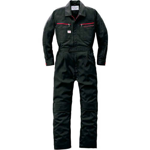 山田辰　ＡＵＴＯ－ＢＩ　つなぎ服１２８０－００６ブラック－Ｌ　【品番：1280-006-L】