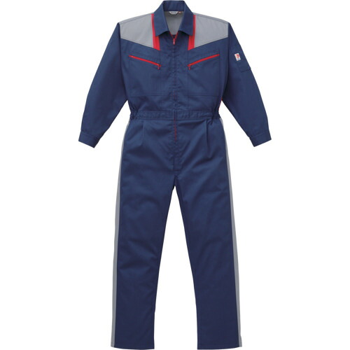 山田辰　カンサイ　つなぎ服２０３－００１ネイビーブルー－３Ｌ　【品番：203-001-3L】