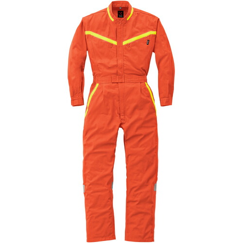 山田辰 ＡＵＴＯ－ＢＩ 無条件反射型つなぎ服２０９－００３オレンジ色－Ｍ 【品番：209-003-M】