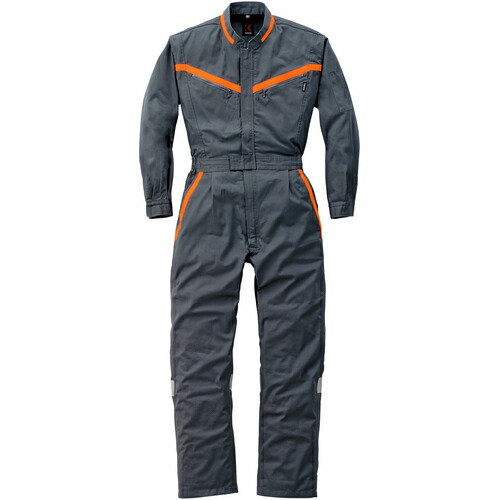 山田辰 ＡＵＴＯ－ＢＩ 無条件反射型つなぎ服２０９－０１２濃灰色薄墨色－ＬＬ 【品番：209-012-LL】