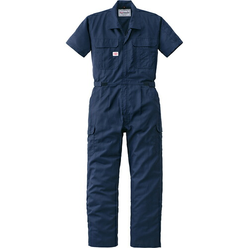 山田辰 ＡＵＴＯ－ＢＩ 半袖つなぎ服２３０１－００１ネイビーブルー－Ｓ 【品番：2301-001-S】