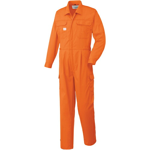 山田辰 ＡＵＴＯ－ＢＩ 長袖つなぎ服２３５０－００３オレンジ色－３Ｌ 【品番：2350-003-3L】