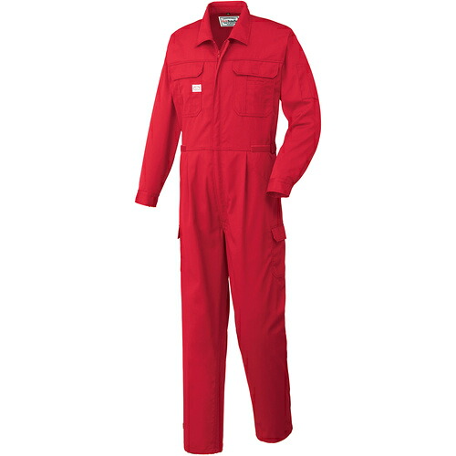 山田辰 ＡＵＴＯ－ＢＩ つなぎ服２３５０－００５赤いこと－Ｌ 【品番：2350-005-L】