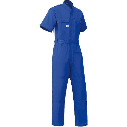 山田辰 AUTO−BI 半袖つなぎ服3751−002マリンブルー−3L 【品番:3751-002-3L】|住設プロ 店