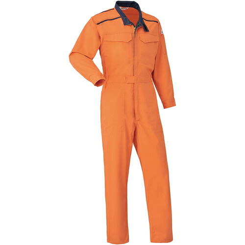 山田辰　ＡＵＴＯ&minus;ＢＩ　つなぎ服（防炎）５１０２&minus;００３オレンジ&minus;４Ｌ　【品番：5102-003-4L】｜住設プロ　店
