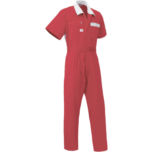 山田辰　ＡＵＴＯ&minus;ＢＩ　半袖つなぎ服５６０１&minus;００５レッド&minus;Ｍ　【品番：5601-005-M】｜住設プロ　店