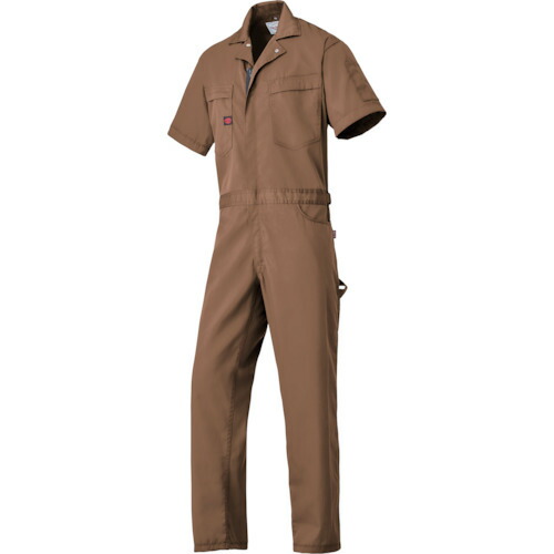山田辰　ＡＵＴＯ－ＢＩ　半袖つなぎ服６４０１－０１７ブラウン－Ｌ　【品番：6401-017-L】