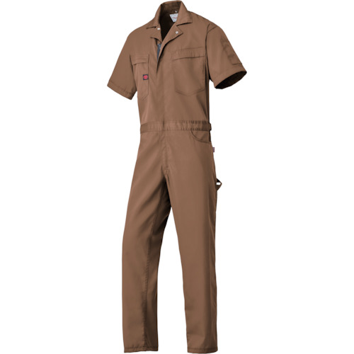 山田辰　ＡＵＴＯ－ＢＩ　半袖つなぎ服６４０１－０１７ブラウン－ＬＬ　【品番：6401-017-LL】