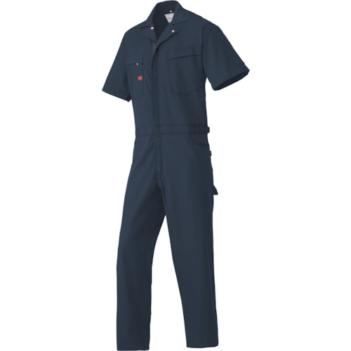 山田辰　ＡＵＴＯ－ＢＩ　半袖つなぎ服６４５１－００１ネイビーブルー－３Ｌ　【品番：6451-001-3L】