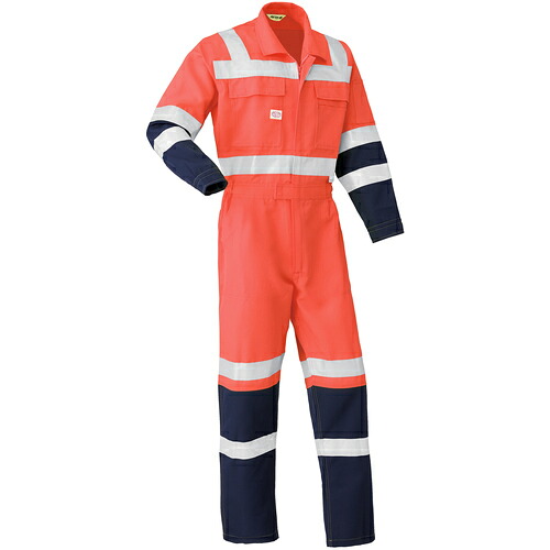 山田辰　ＡＵＴＯ－ＢＩ　反射型つなぎ服７６２０－００５レッド－４Ｌ　【品番：7620-005-4L】