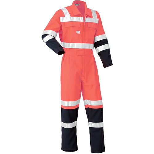 山田辰　ＡＵＴＯ－ＢＩ　反射型つなぎ服７６２５－００５レッド－ＬＬ　【品番：7625-005-LL】 17,299円