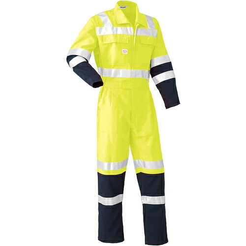 山田辰　ＡＵＴＯ－ＢＩ　反射型つなぎ服７６２５－１０７イエロー－５Ｌ　【品番：7625-107-5L】