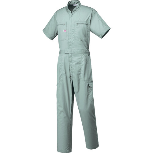 山田辰 ＡＵＴＯ－ＢＩ つなぎ服８２０１－００８しろがね色薄墨色－５Ｌ 【品番：8201-008-5L】