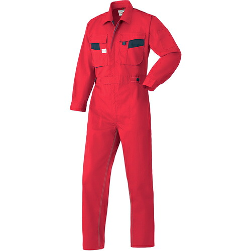 山田辰 ＡＵＴＯ－ＢＩ つなぎ服８３００－００５赤いこと－４Ｌ 【品番：8300-005-4L】