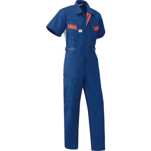 山田辰 ＡＵＴＯ－ＢＩ 半袖つなぎ服８３０１－００１ネイビーブルー－４Ｌ 【品番：8301-001-4L】