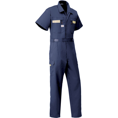 山田辰 ＡＵＴＯ－ＢＩ 半袖つなぎ服８７０１－００１ネイビーブルー－Ｍ 【品番：8701-001-M】