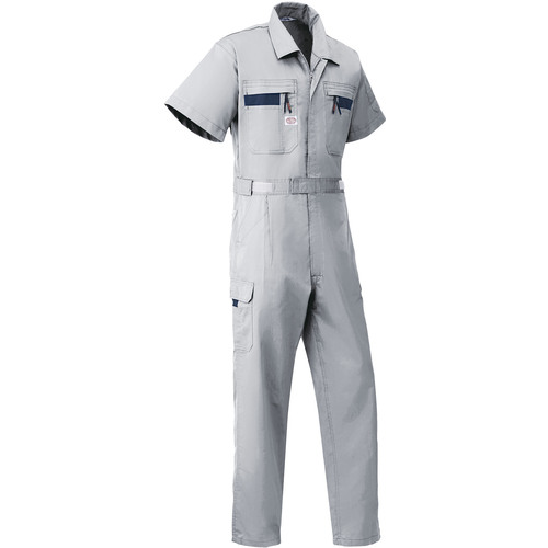 山田辰 ＡＵＴＯ－ＢＩ 半袖つなぎ服８７０１－００７薄墨色－３Ｌ 【品番：8701-007-3L】