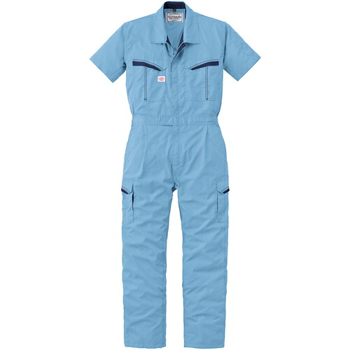 山田辰 AUTO−BI 半袖つなぎ服8901−004スカイブルー−5L 【品番:8901-004-5L】|住設プロ 店