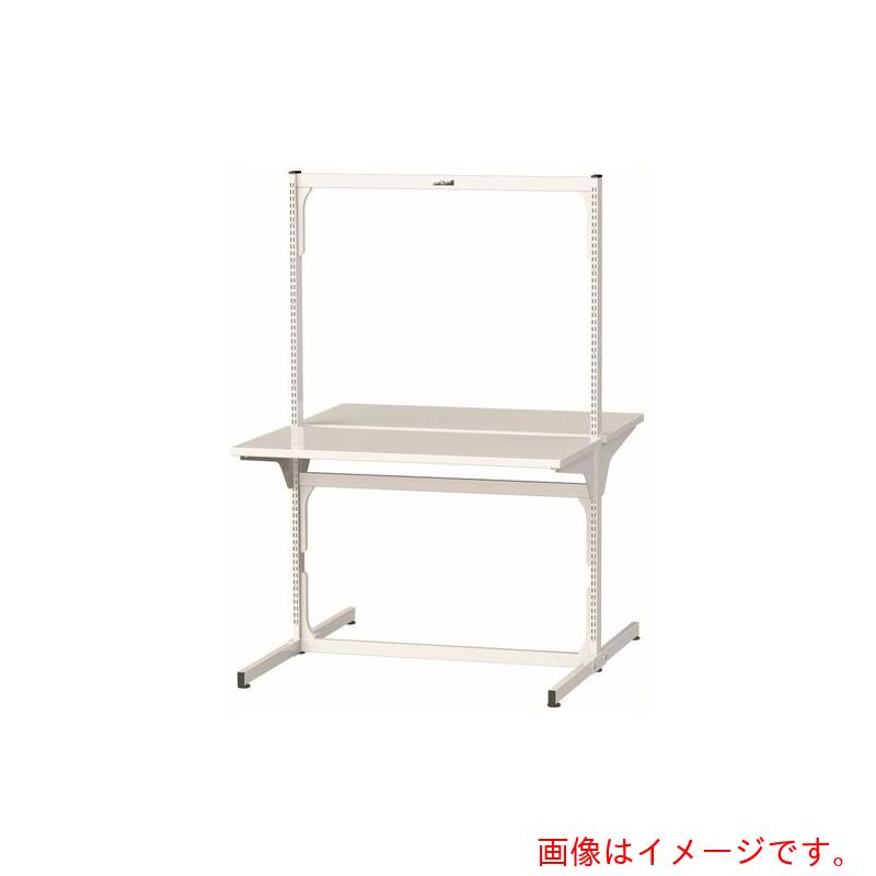 【別途送料あり】山金工業　ヤマテック　マルチワークテーブル　両面タイプ　天板Ｄ４５０　基本形　Ｗ１２００×Ｄ１２７４×Ｈ１８０６ｍｍ　シルキーホワイト　【品番：MWR-1218L】