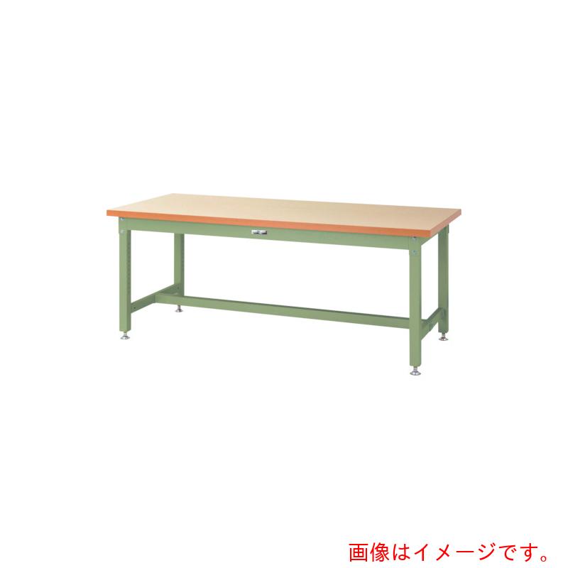 【別途送料あり】山金工業　ヤマテック　ワークテーブル　スーパータイプ　Ｗ１８００×Ｄ９００×Ｈ７４０ｍｍ　アイボリー／ヤマテックグリーン　【品番：SSM-1890-IG】