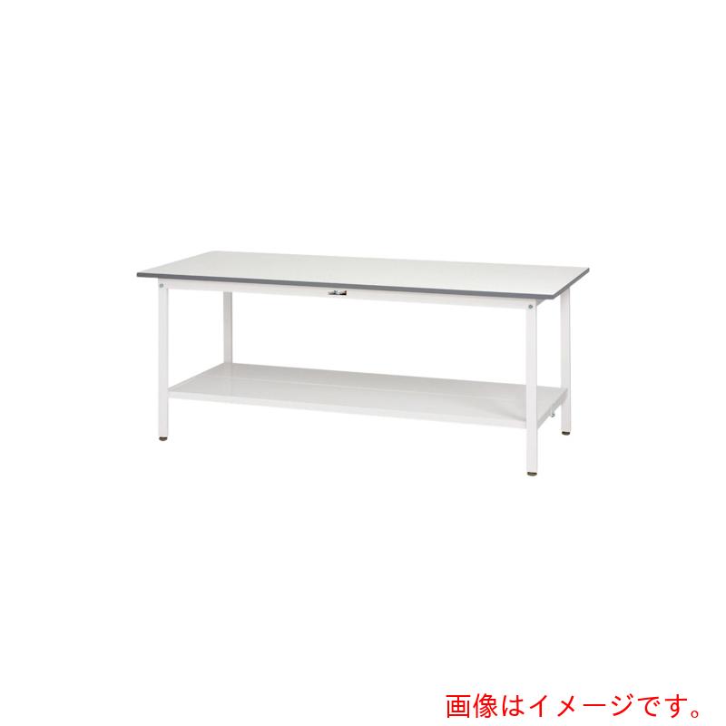 山金工業　ヤマテック　ワークテーブル１５０シリーズ　固定式　全面棚板付　Ｗ９００×Ｄ６００×Ｈ７４０　【品番：SUP-960TT-WW】