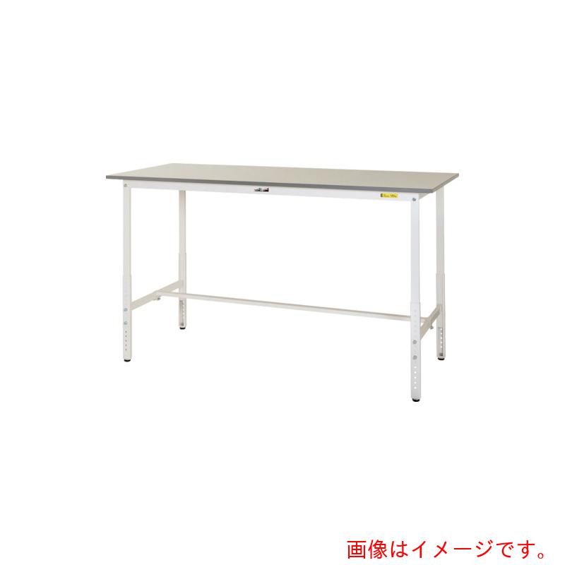 山金工業　ヤマテック　ワークテーブル１５０シリーズ　高さ調整タイプ　Ｗ９００×Ｄ７５０×Ｈ９００１２００ｍｍ　シルキーホワイト　【品番：SUPAH-975-WW】